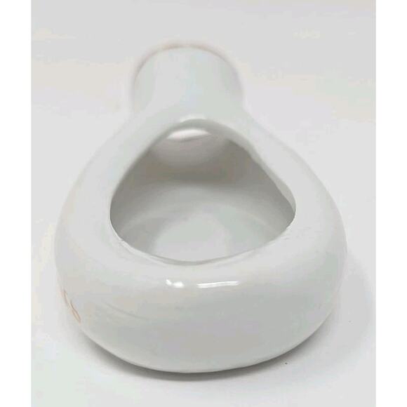 1950's Rare "For Old Butts and Ashes" Bed Pan Toilet Ashtray Orange U292 - Picture 4 of 6